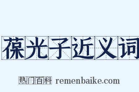 葆光子近义词是什么意思的图片